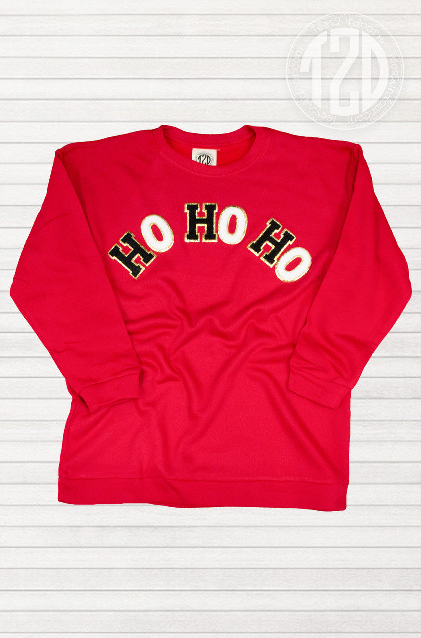 Ho Ho Ho Chenille Sweatshirt