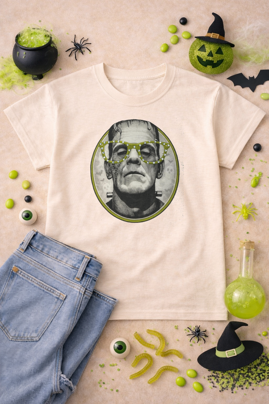 Frank with Rhinestone Specs Graphic T-Shirt